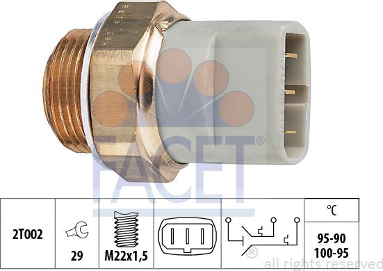 FACET 7.5616 - Temperature Switch, radiator / air conditioner fan car-mod.net