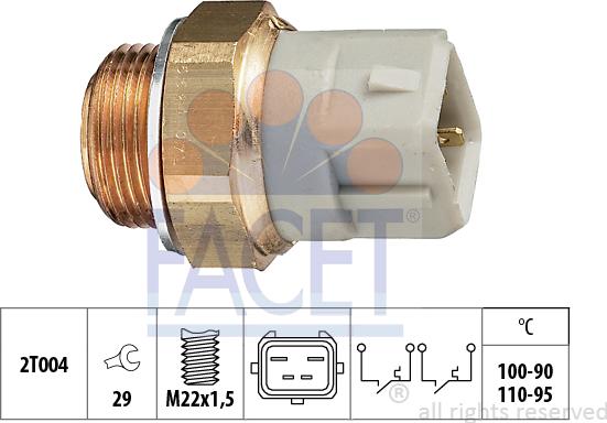 FACET 7.5624 - Temperature Switch, radiator / air conditioner fan car-mod.net