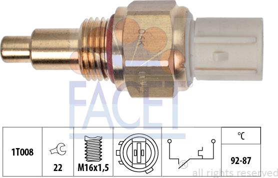 FACET 7.5050 - Temperature Switch, radiator / air conditioner fan car-mod.net