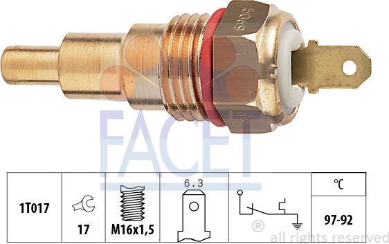 FACET 7.5069 - Temperature Switch, radiator / air conditioner fan car-mod.net