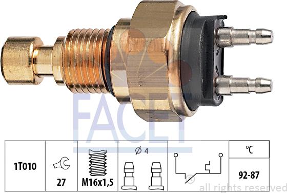 FACET 7.5036 - Temperature Switch, radiator / air conditioner fan car-mod.net