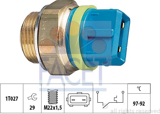 FACET 7.5145 - Temperature Switch, radiator / air conditioner fan car-mod.net