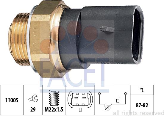 FACET 7.5102 - Temperature Switch, radiator / air conditioner fan car-mod.net