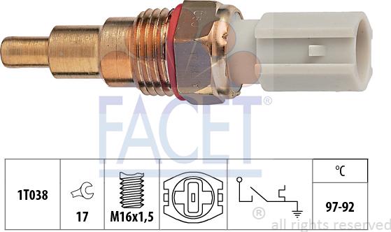 FACET 7.5189 - Temperature Switch, radiator / air conditioner fan car-mod.net