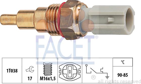 FACET 7.5205 - Temperature Switch, radiator / air conditioner fan car-mod.net