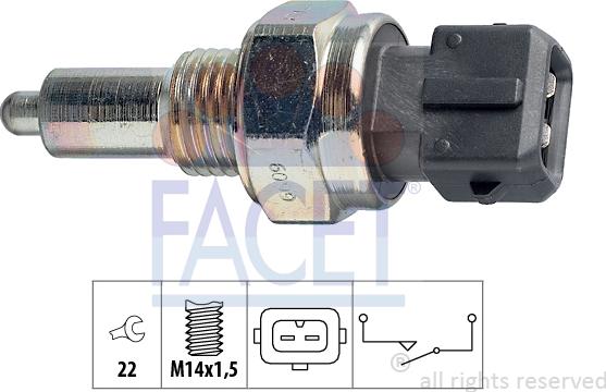 FACET 7.6099 - Reverse light Switch car-mod.net