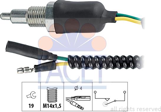 FACET 7.6094 - Reverse light Switch car-mod.net