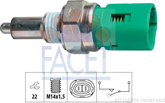 FACET 7.6096 - Reverse light Switch car-mod.net