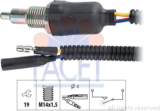 FACET 7.6093 - Reverse light Switch car-mod.net