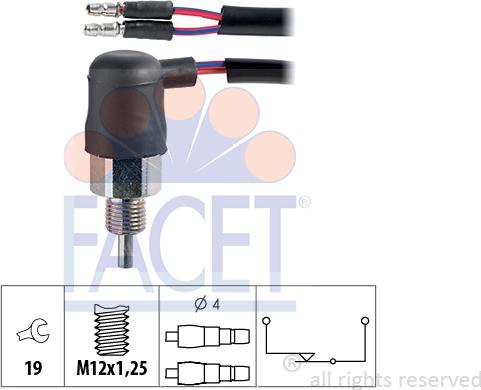 FACET 7.6047 - Reverse light Switch car-mod.net