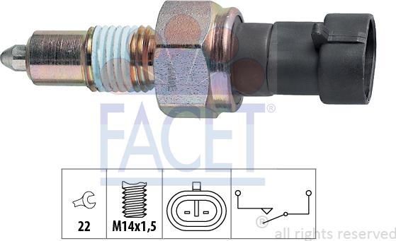 FACET 7.6067 - Reverse light Switch car-mod.net