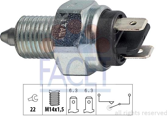 FACET 7.6001 - Reverse light Switch car-mod.net