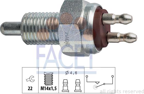FACET 7.6007 - Reverse light Switch car-mod.net