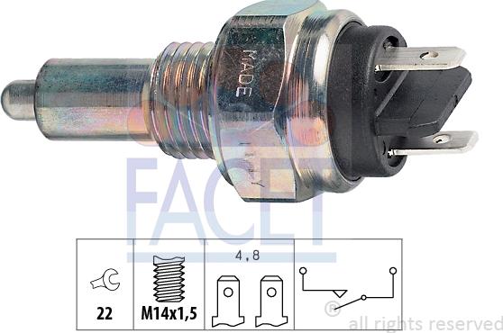 FACET 7.6015 - Reverse light Switch car-mod.net