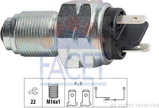 FACET 7.6017 - Reverse light Switch car-mod.net
