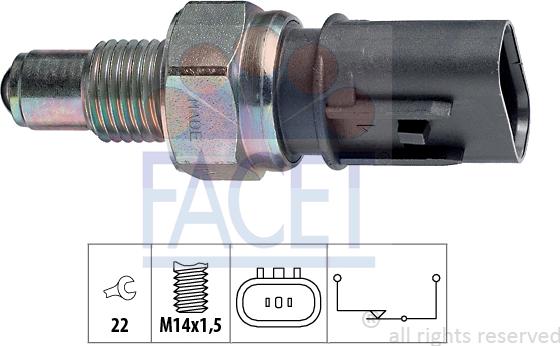 FACET 7.6084 - Reverse light Switch car-mod.net