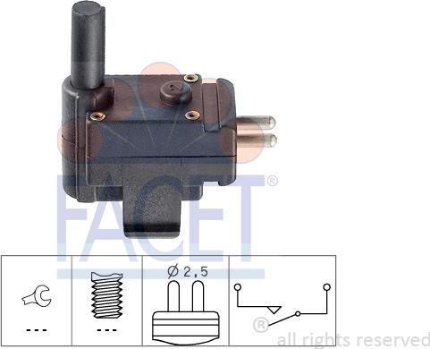 FACET 7.6077 - Reverse light Switch car-mod.net