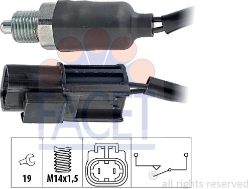 FACET 7.6140 - Reverse light Switch car-mod.net