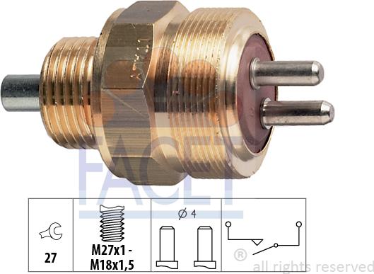 FACET 7.6147 - Differential lock Switch, contact sensor car-mod.net