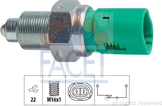FACET 7.6114 - Reverse light Switch car-mod.net