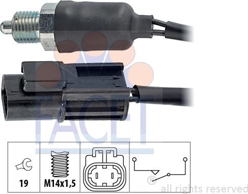 FACET 7.6116 - Reverse light Switch car-mod.net