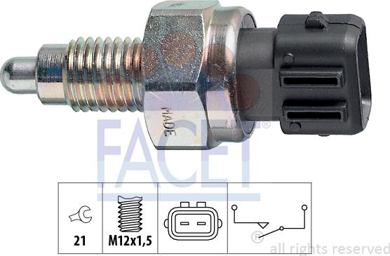 FACET 7.6125 - Reverse light Switch car-mod.net
