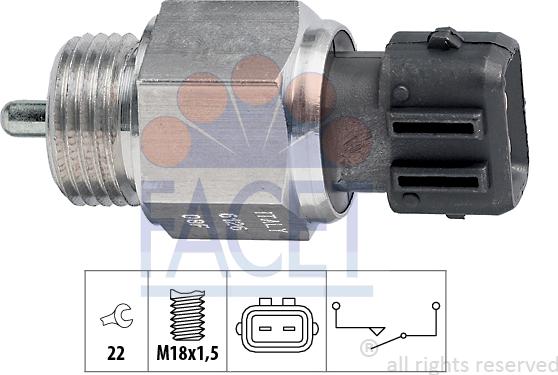 FACET 7.6126 - Reverse light Switch car-mod.net