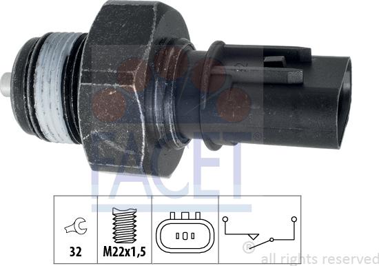 FACET 7.6308 - Reverse light Switch car-mod.net
