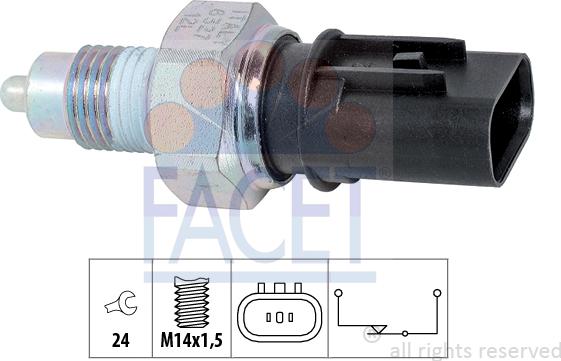 FACET 7.6327 - Reverse light Switch car-mod.net