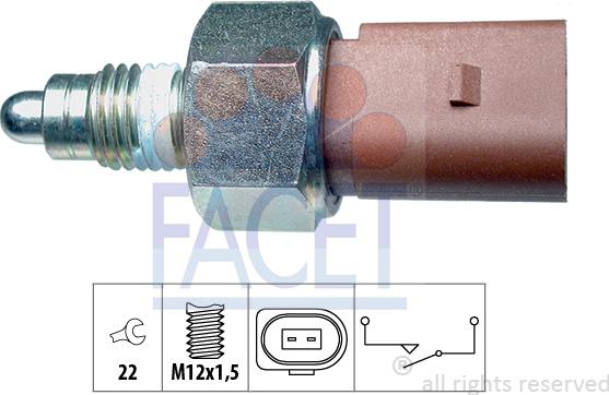 FACET 7.6266 - Reverse light Switch car-mod.net
