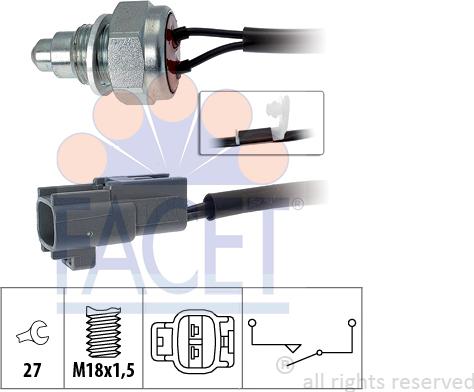 FACET 7.6261 - Reverse light Switch car-mod.net