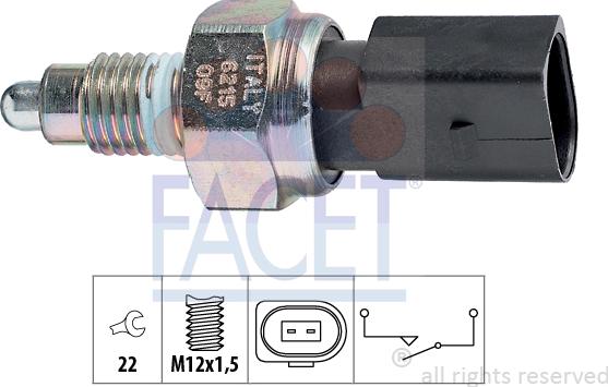 FACET 7.6215 - Reverse light Switch car-mod.net