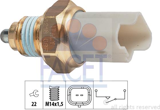 FACET 7.6218 - Reverse light Switch car-mod.net