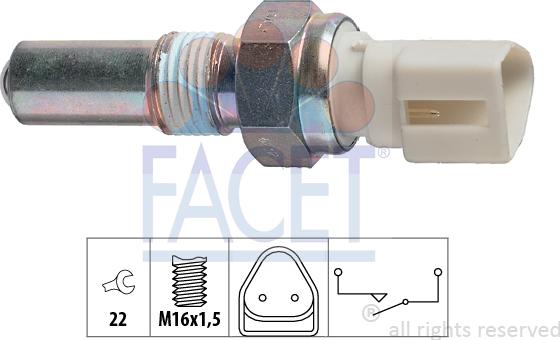 FACET 7.6212 - Reverse light Switch car-mod.net