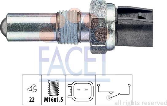FACET 7.6283 - Reverse light Switch car-mod.net