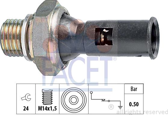 FACET 7.0056 - Sender Unit, oil pressure car-mod.net