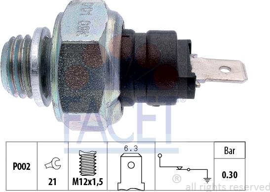 FACET 7.0001 - Sender Unit, oil pressure car-mod.net