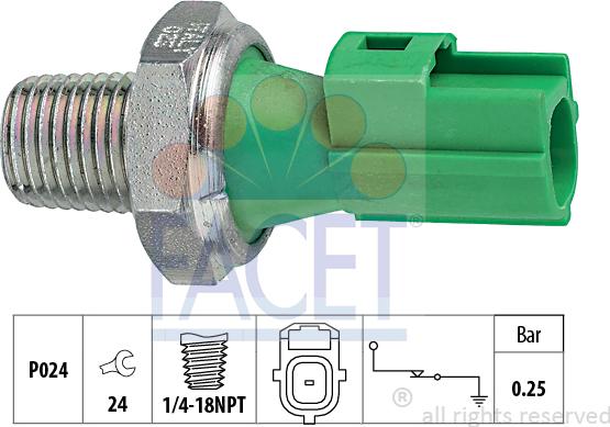 FACET 7.0146 - Sender Unit, oil pressure car-mod.net