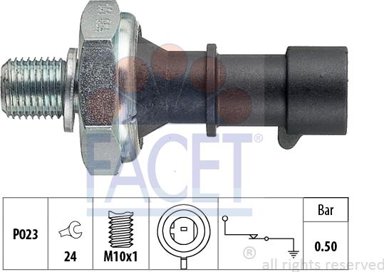 FACET 7.0141 - Sender Unit, oil pressure car-mod.net