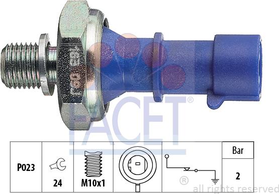 FACET 7.0163 - Sender Unit, oil pressure car-mod.net