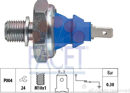 FACET 7.0108 - Sender Unit, oil pressure car-mod.net