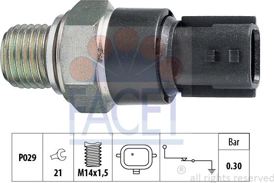 FACET 7.0181 - Sender Unit, oil pressure car-mod.net
