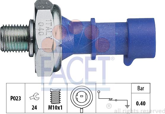 FACET 7.0183 - Sender Unit, oil pressure car-mod.net