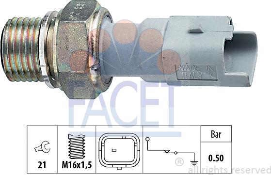 FACET 7.0130 - Sender Unit, oil pressure car-mod.net