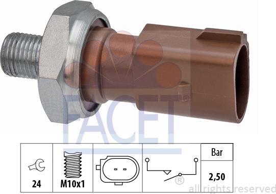 FACET 7.0205 - Sender Unit, oil pressure car-mod.net