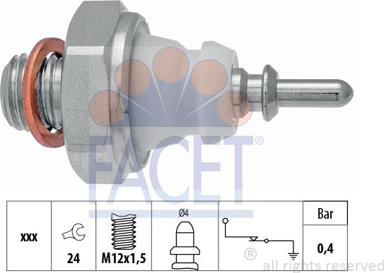 FACET 7.0221 - Sender Unit, oil pressure car-mod.net