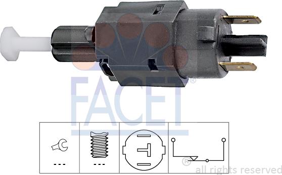 FACET 7.1098 - Brake Light Switch / Clutch car-mod.net