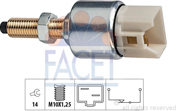 FACET 7.1092 - Brake Light Switch / Clutch car-mod.net
