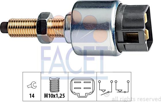 FACET 7.1044 - Brake Light Switch / Clutch car-mod.net