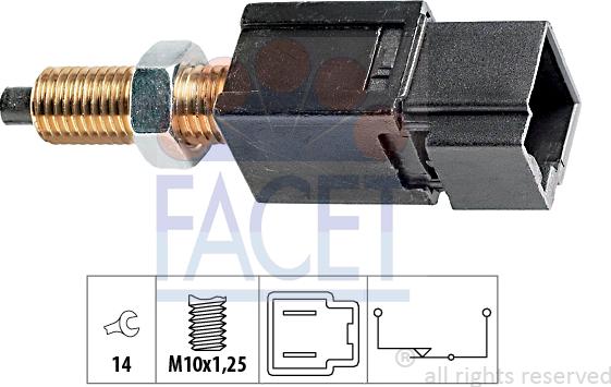 FACET 7.1052 - Brake Light Switch / Clutch car-mod.net